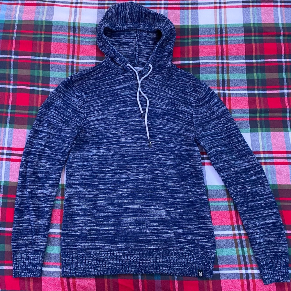 Unionbay Men's Small Blue with White strips Sweater Hoodie